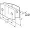 Prime-Line Alcove Clips, 1/4 in. Offset, Zinc Alloy (Cast Zamak), Chrome Plated (1 Pair) 656-6656 - alternate 2